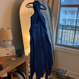 AMUR Sapphire Halter Gown